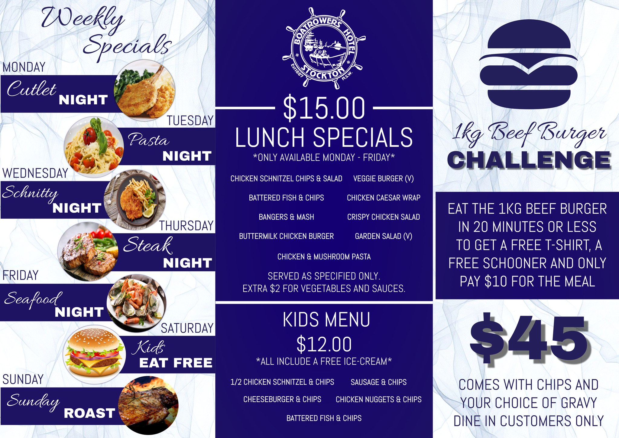 BOATROWERS HOTEL STOCKTON-EAT-DRINK